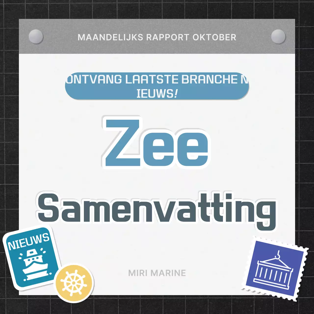 Sky Blue Simple Marine Industry Report