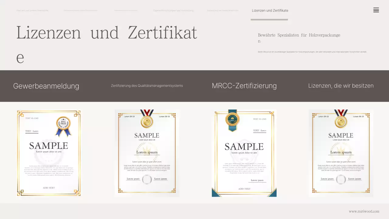 Firmenprofil von Beige Classic Wood Packaging