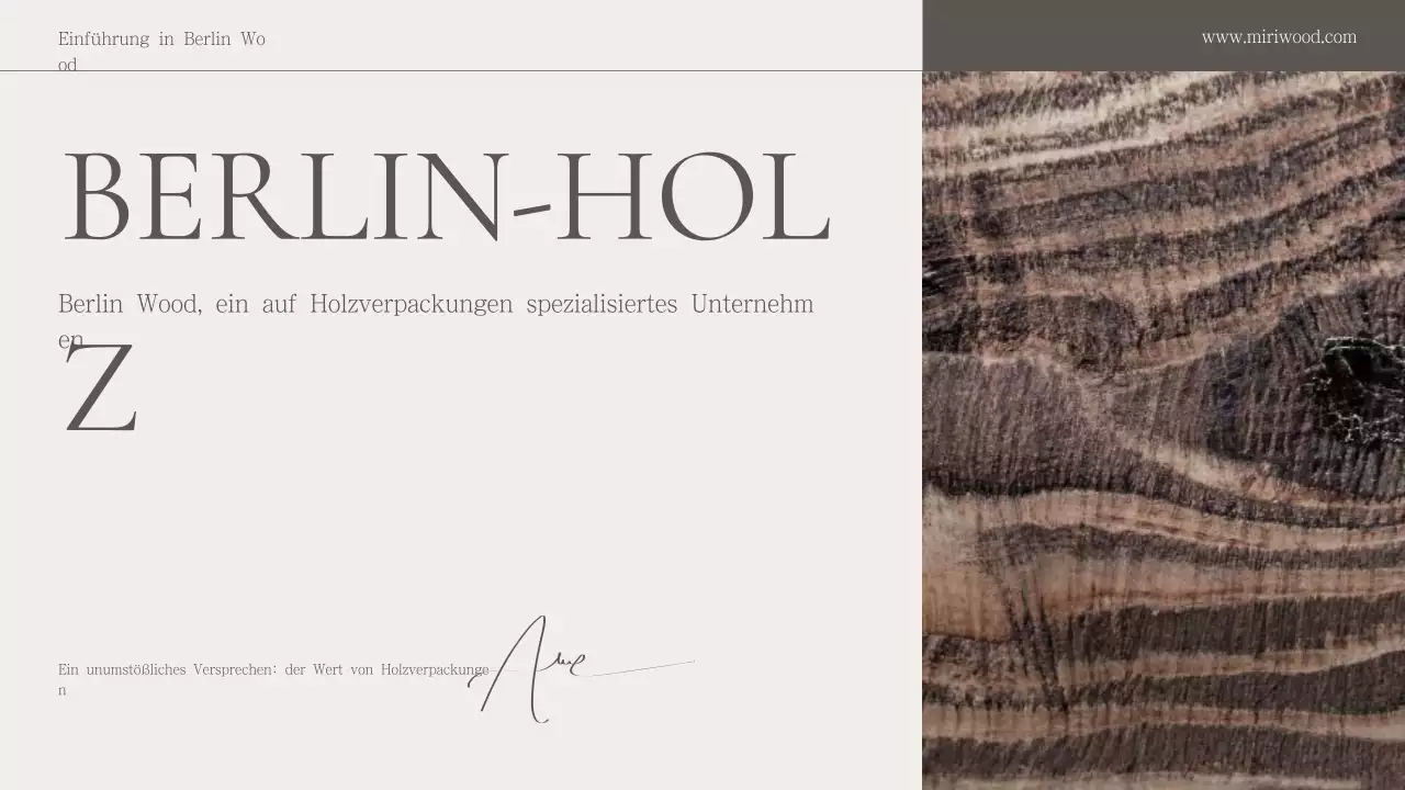 Firmenprofil von Beige Classic Wood Packaging