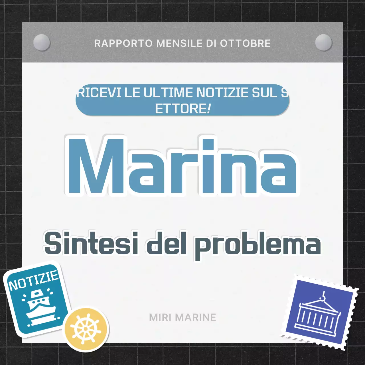 Rapporto semplice sul settore marittimo Sky Blue