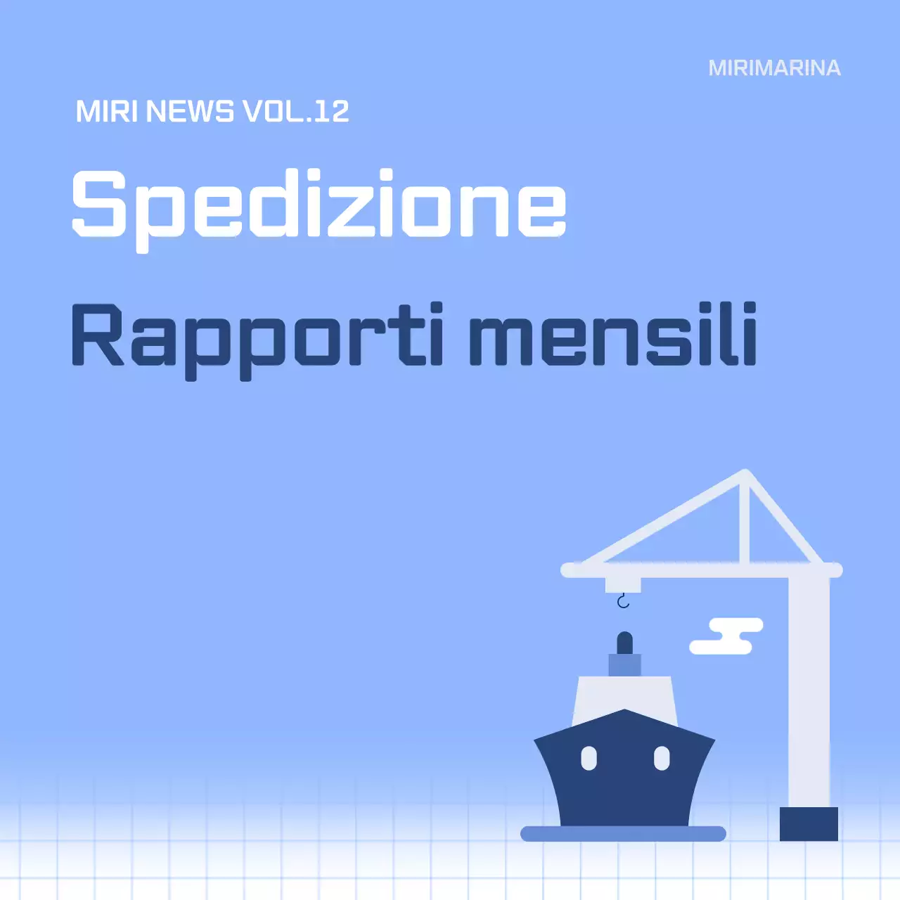 Consegna delle informazioni del report semplice blu cielo