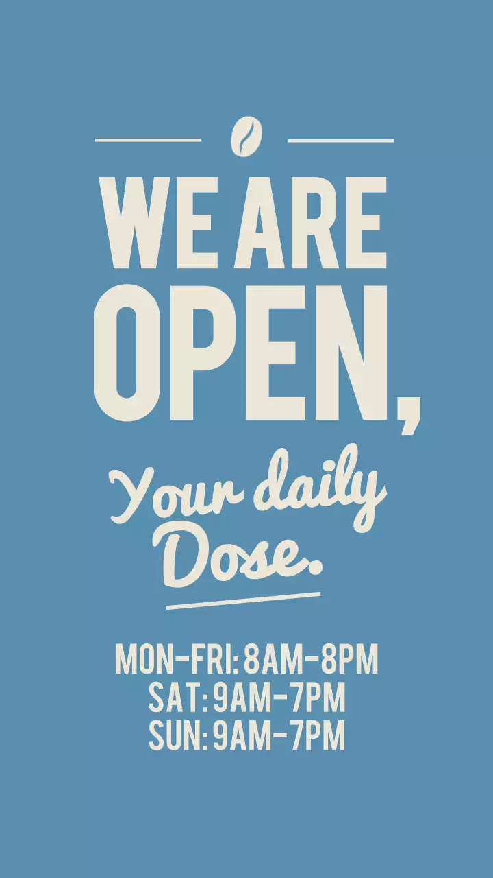 Blue Minimal Business Announcement