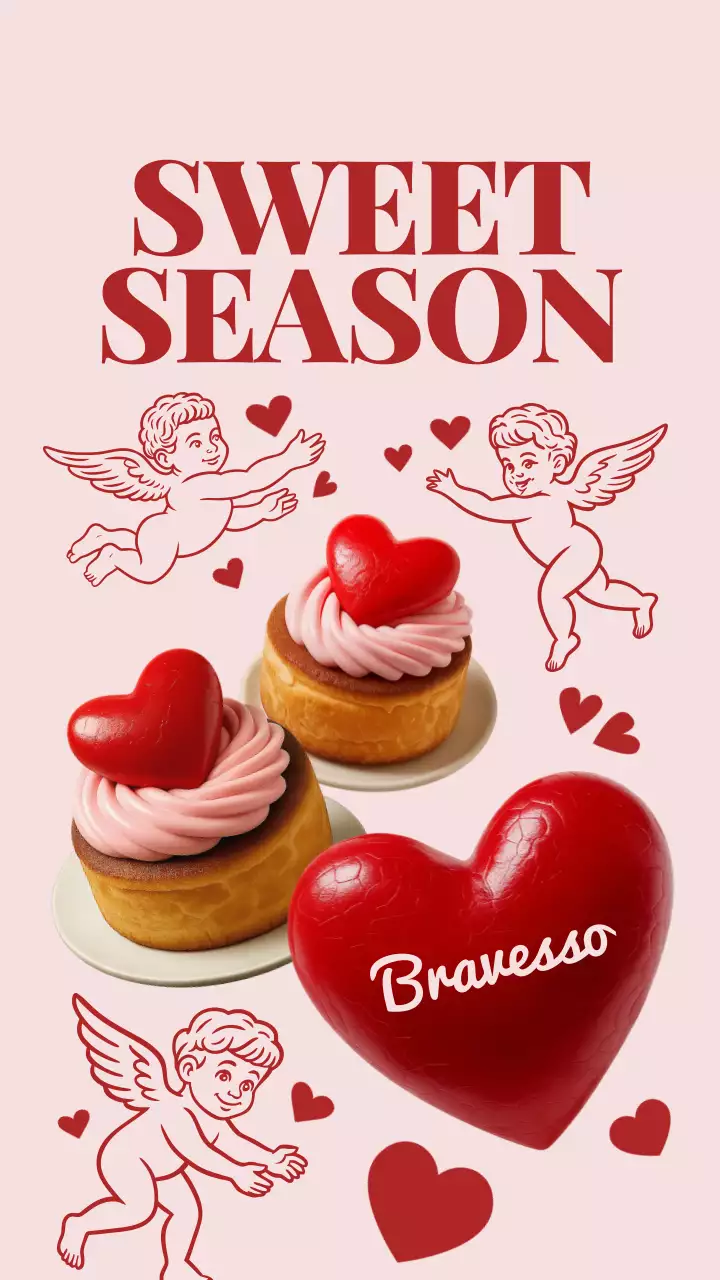 Red Vintage Dessert Promotion Instagram Post