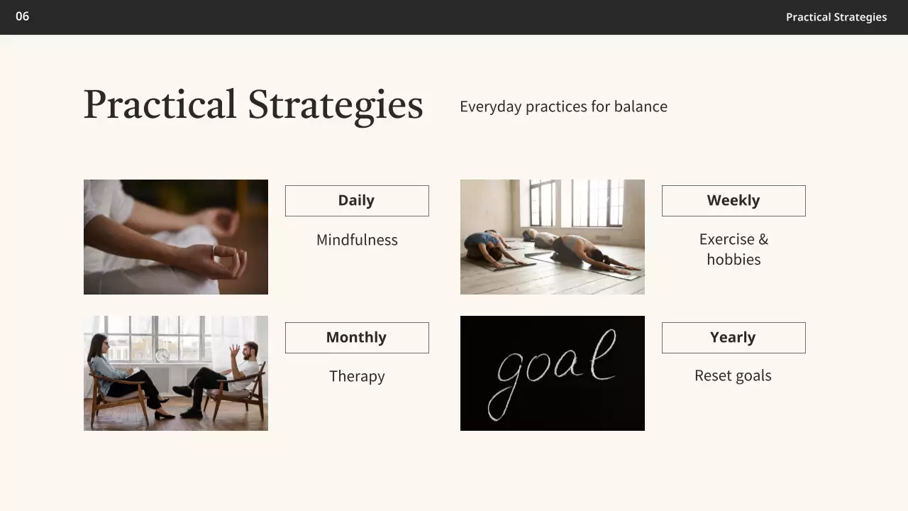 Beige Minimalist Mindfulness Guide Presentation
