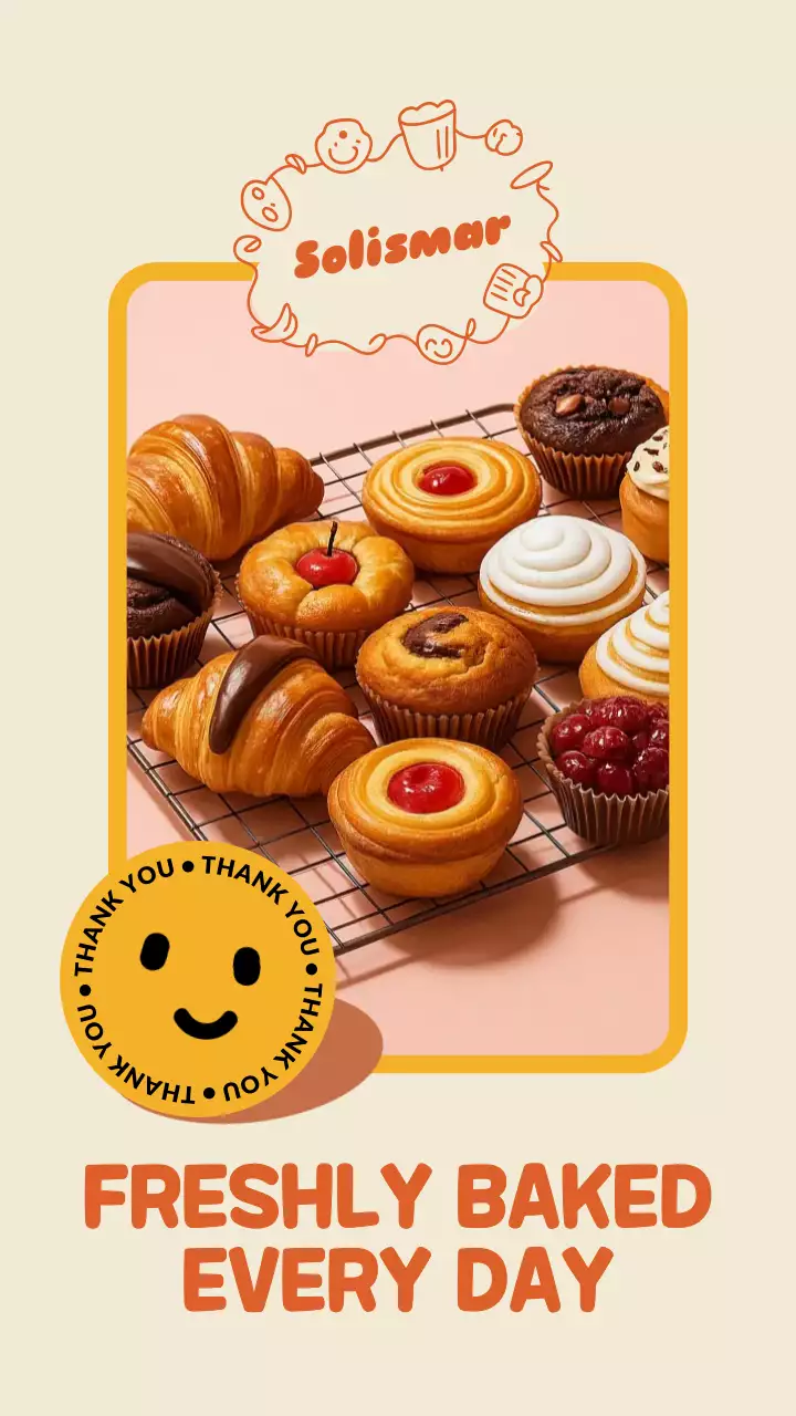 Beige Retro Bakery Instagram Post