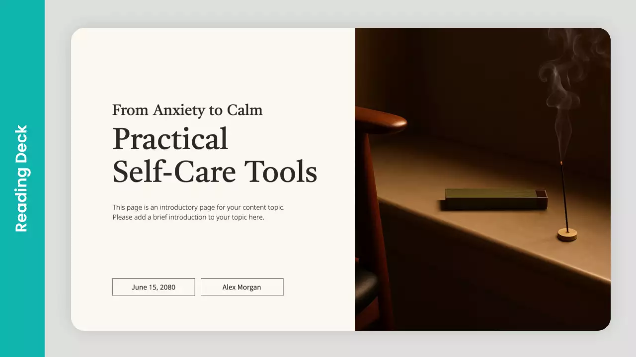 Beige Minimal Self-Care Guide