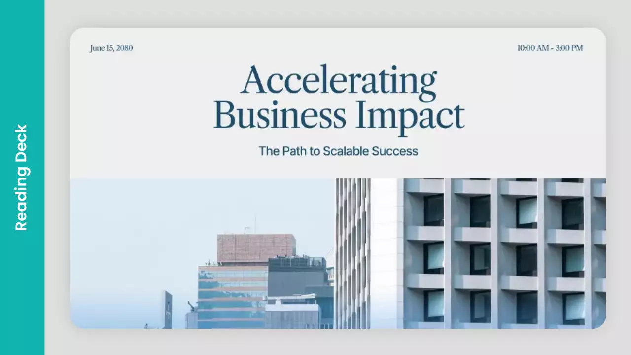 Teal Modern Business Event Presentation