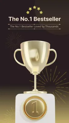 promoção de best-seller moderno em ouro