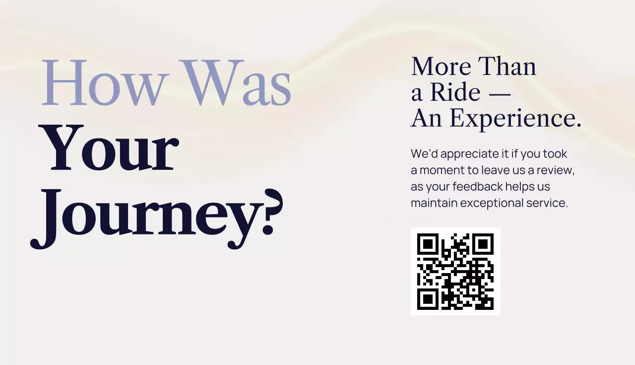 Blue Modern Chauffeur Promotion Business Card