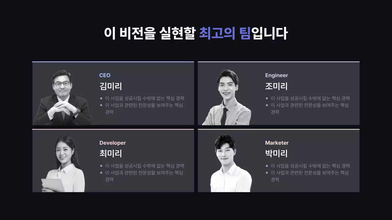 검정 모던 비즈니스 보고서 IR