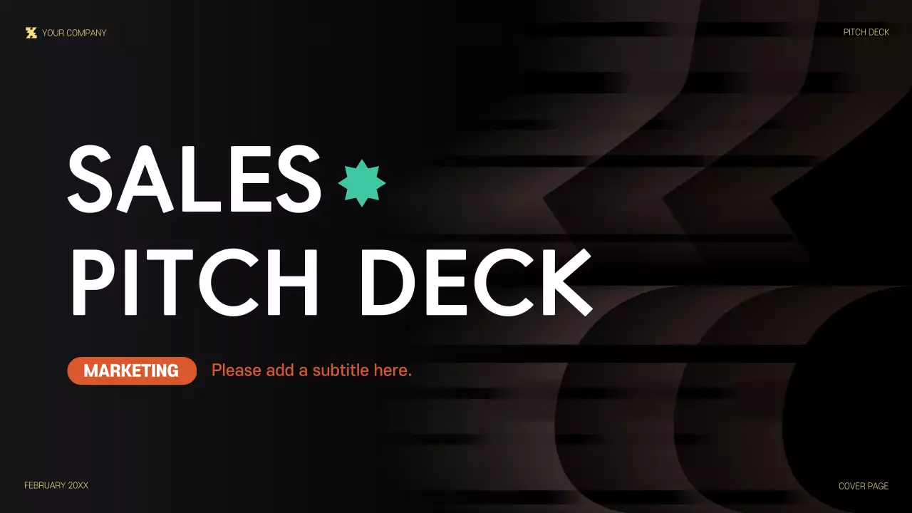 Black Modern Sales Pitch Promotion Presentation