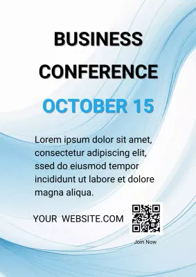 blue modern business announcement