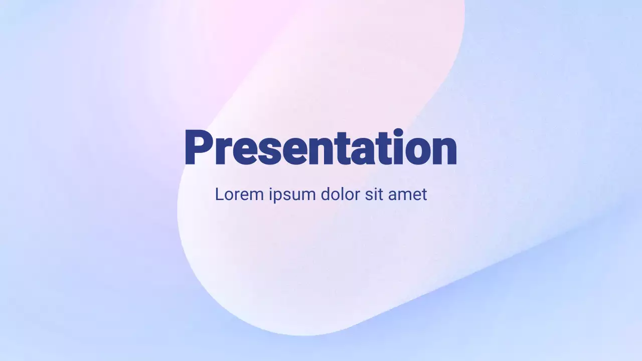 blue modern presentation document