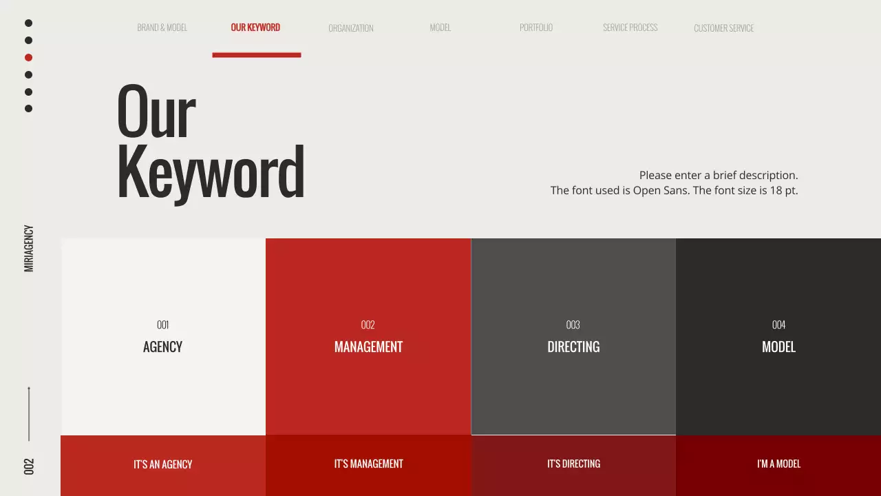 빨강 모던 광고 포트폴리오