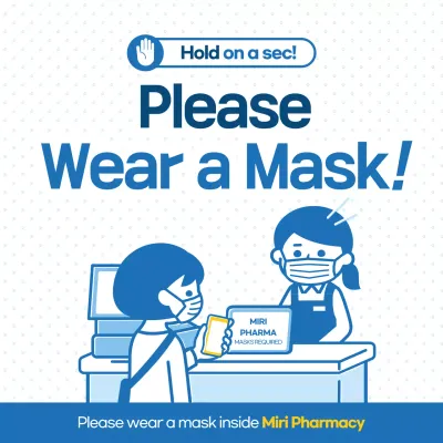 Mask phasing notification with blue point color