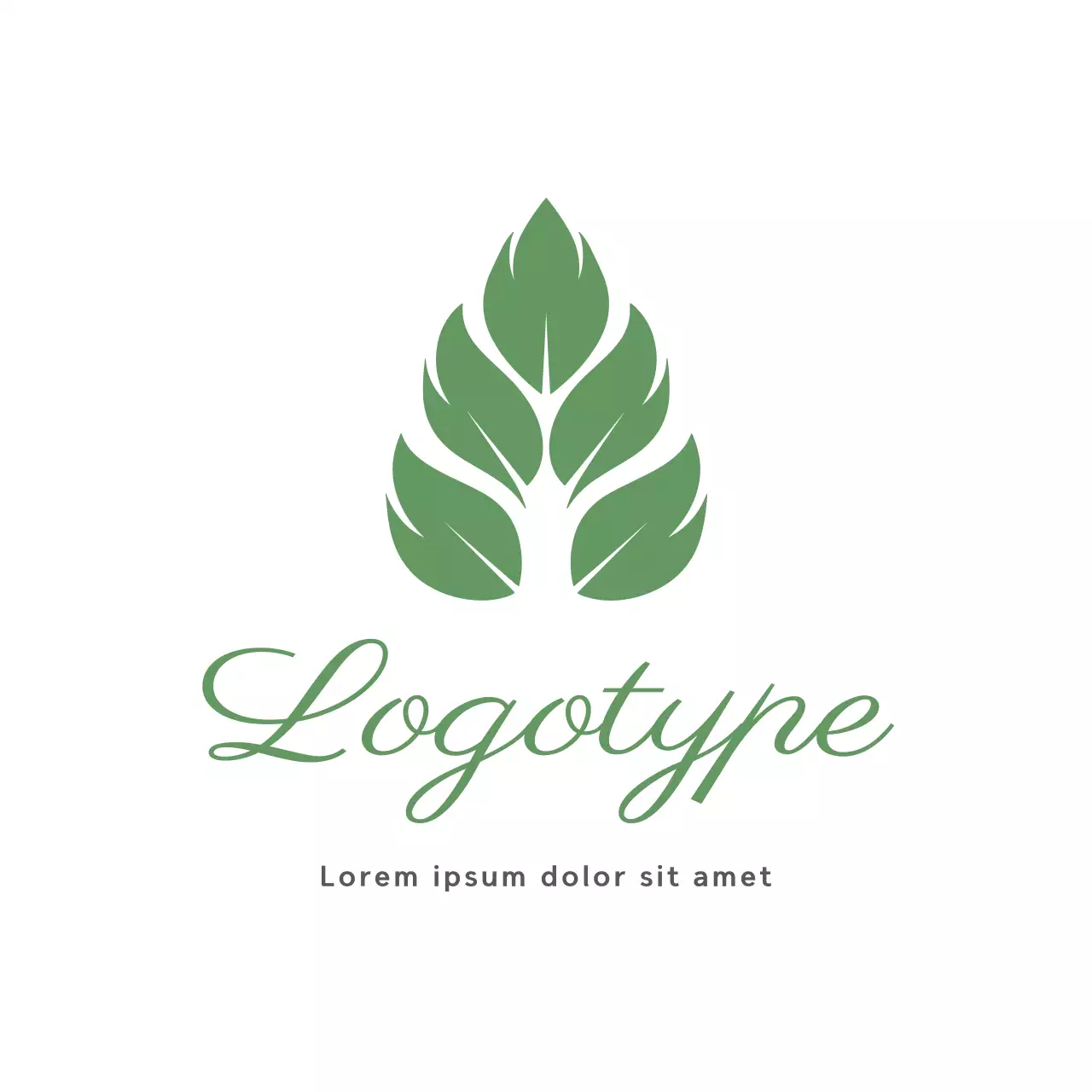 Green Minimal Design Logo