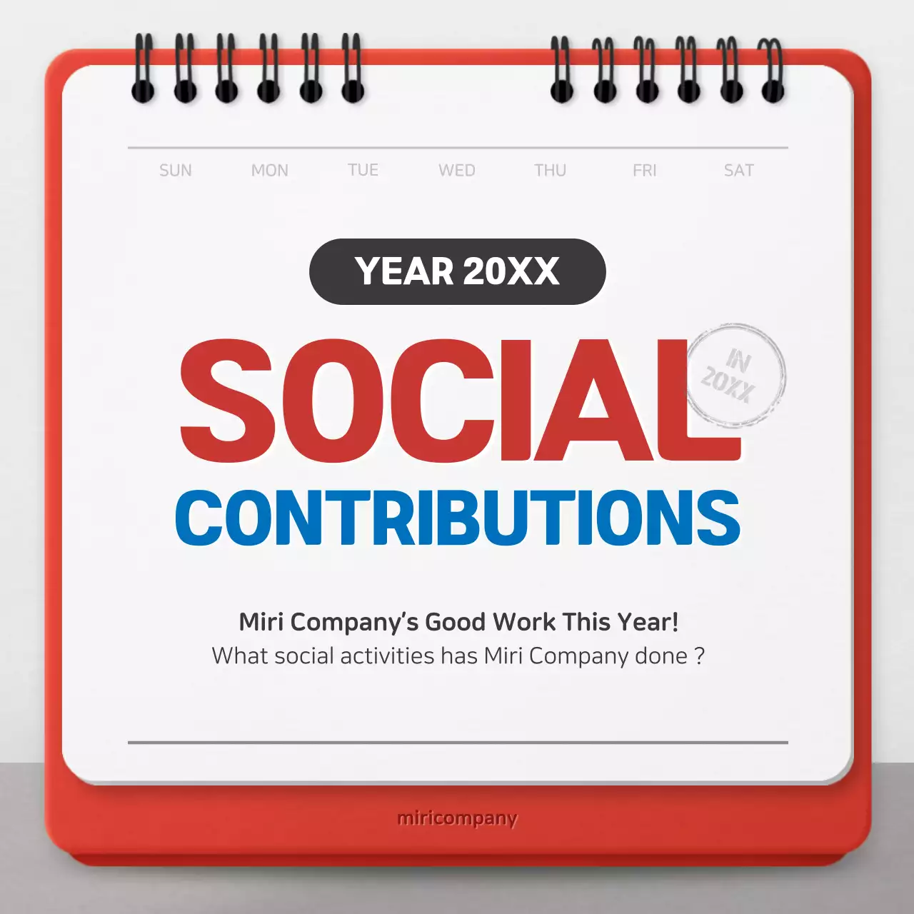 Red Modern Social Announcement Instagram Carousel