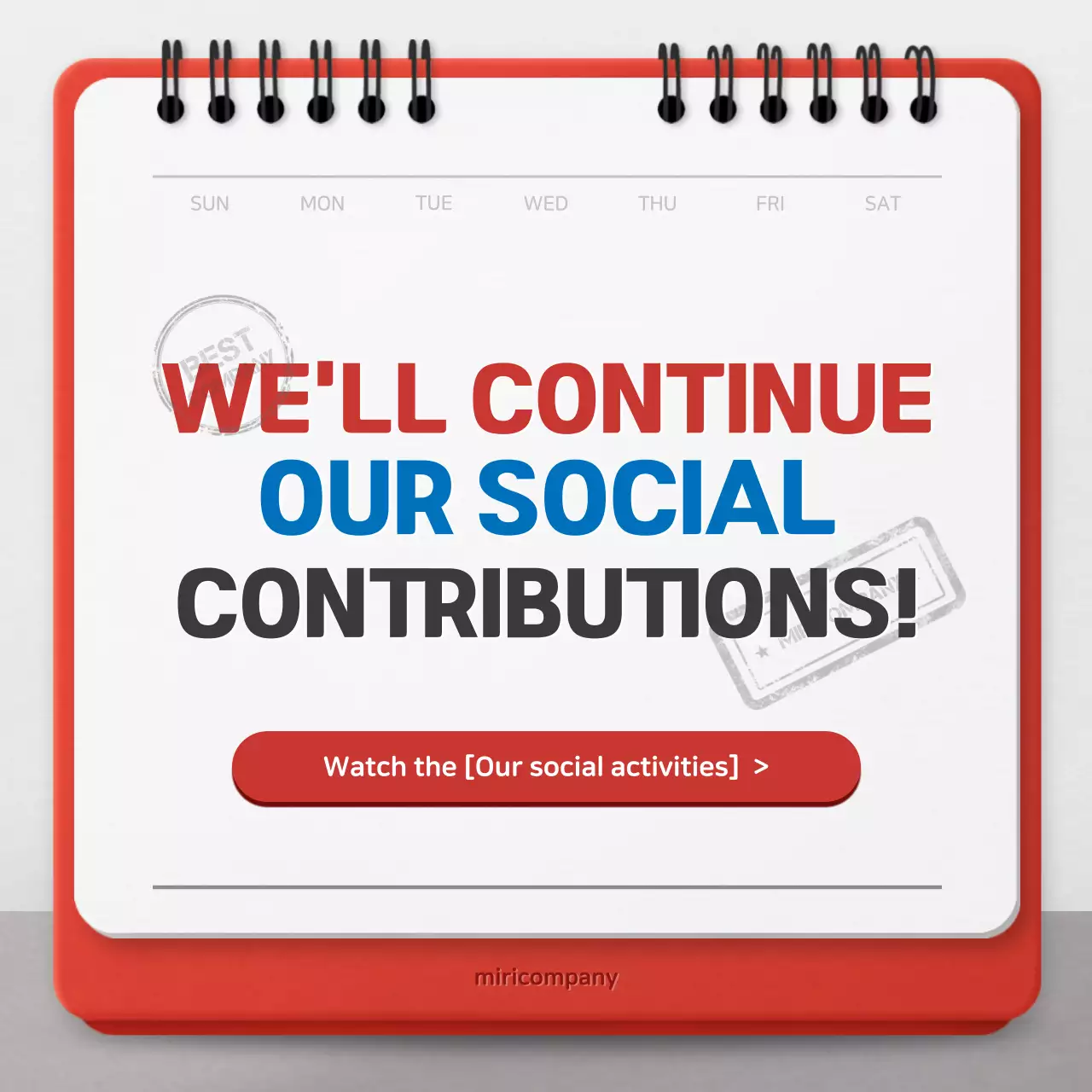 Red Modern Social Announcement Instagram Carousel