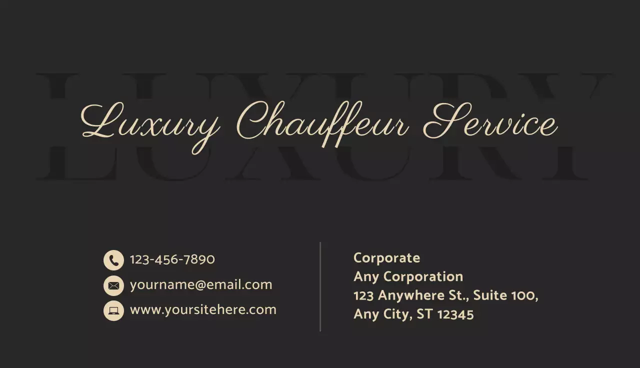 Black Business Card Code Refferal QR Business Card