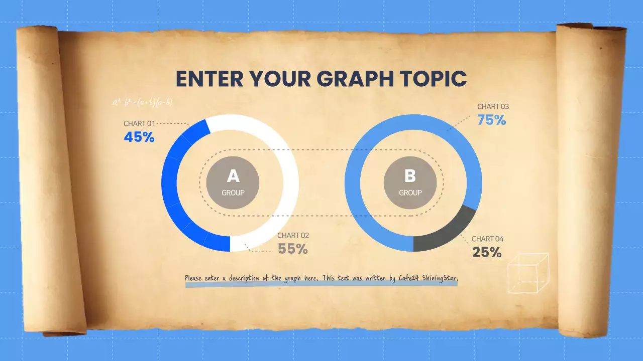Beige Vintage Graph Report Infographic