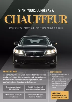 Yellow and Dark Grey Recruiting Poster