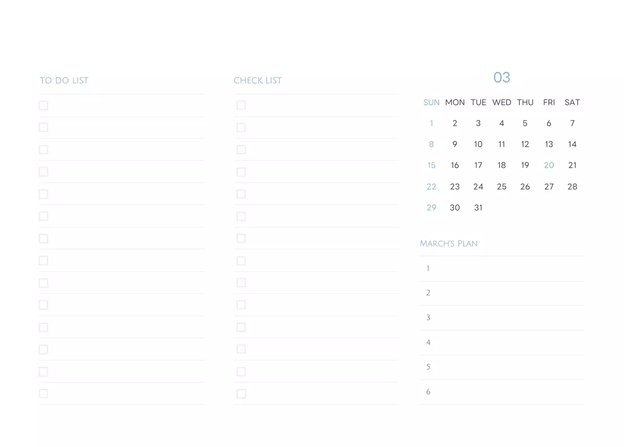 白と黒のシンプルな2025年版数字卓上カレンダー
