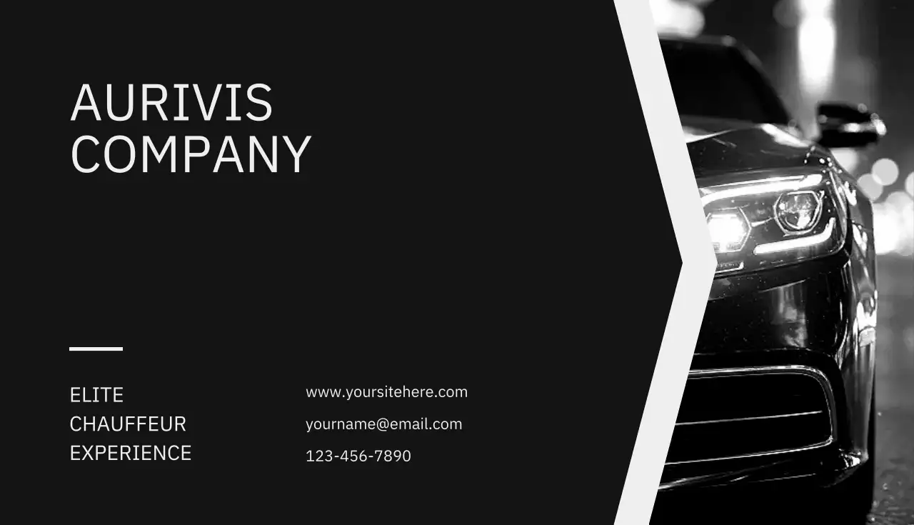 Black Minimalist Business Card