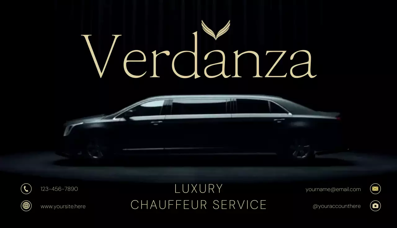 Black and Gold Elegant Minimalist Review Referral Business Card