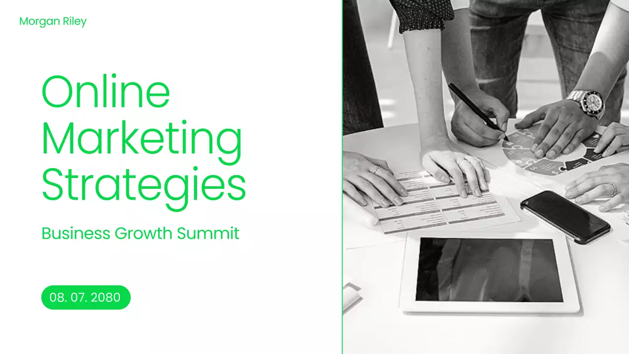 초록 모던 마케팅 강연