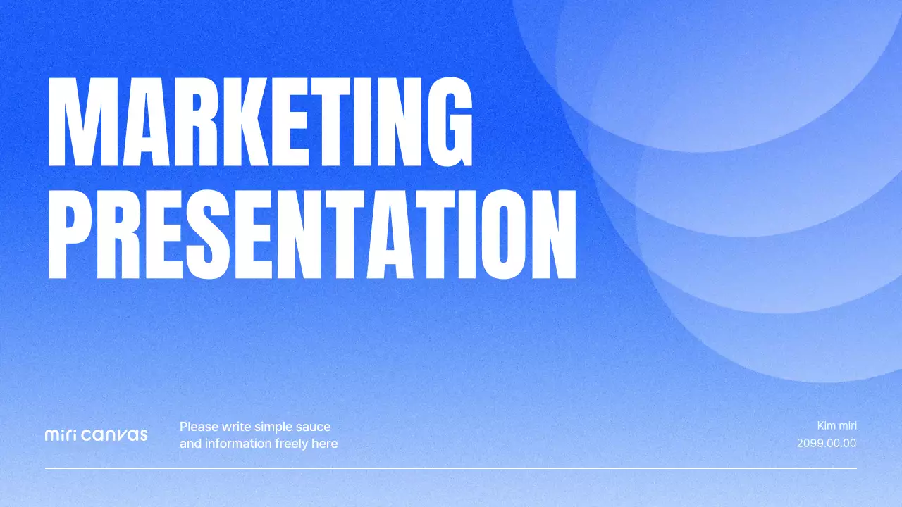 파랑 모던 마케팅 설명