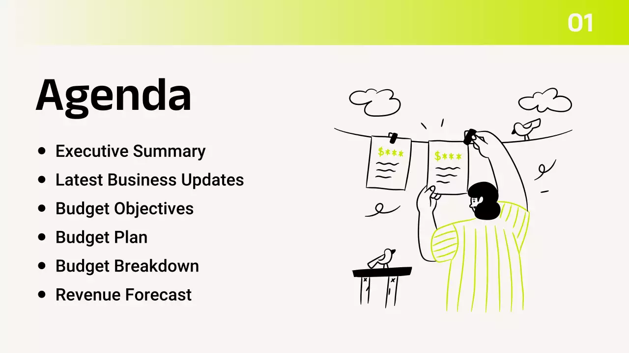 연두 모던 재무 관리 보고서