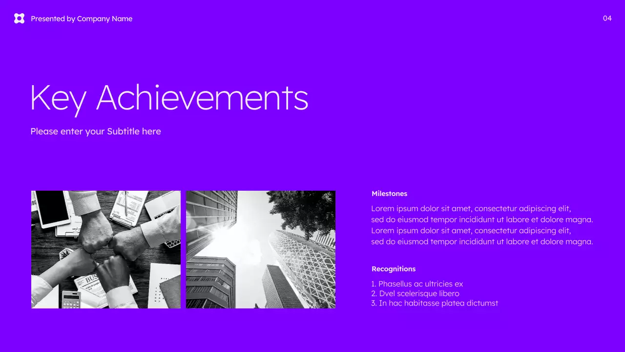 연보라 모던 프레젠테이션 안내