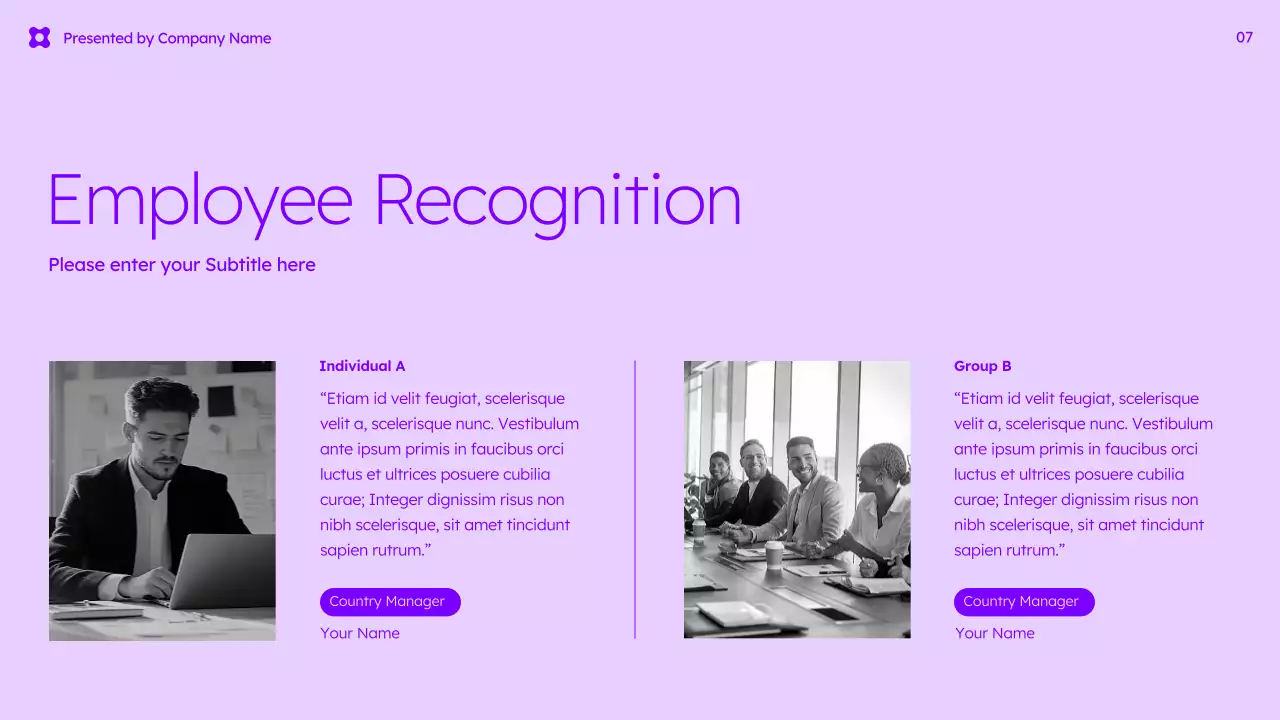 연보라 모던 프레젠테이션 안내