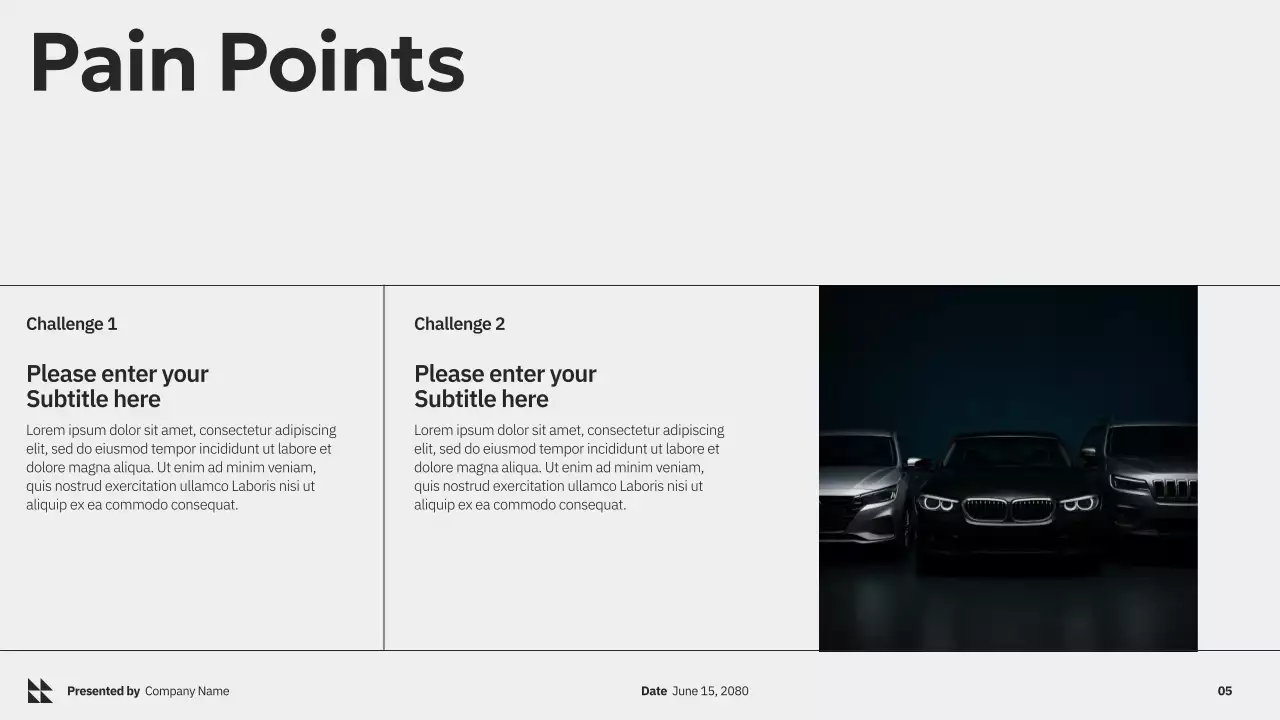 회색 모던 콘텐츠 마케팅 설명서