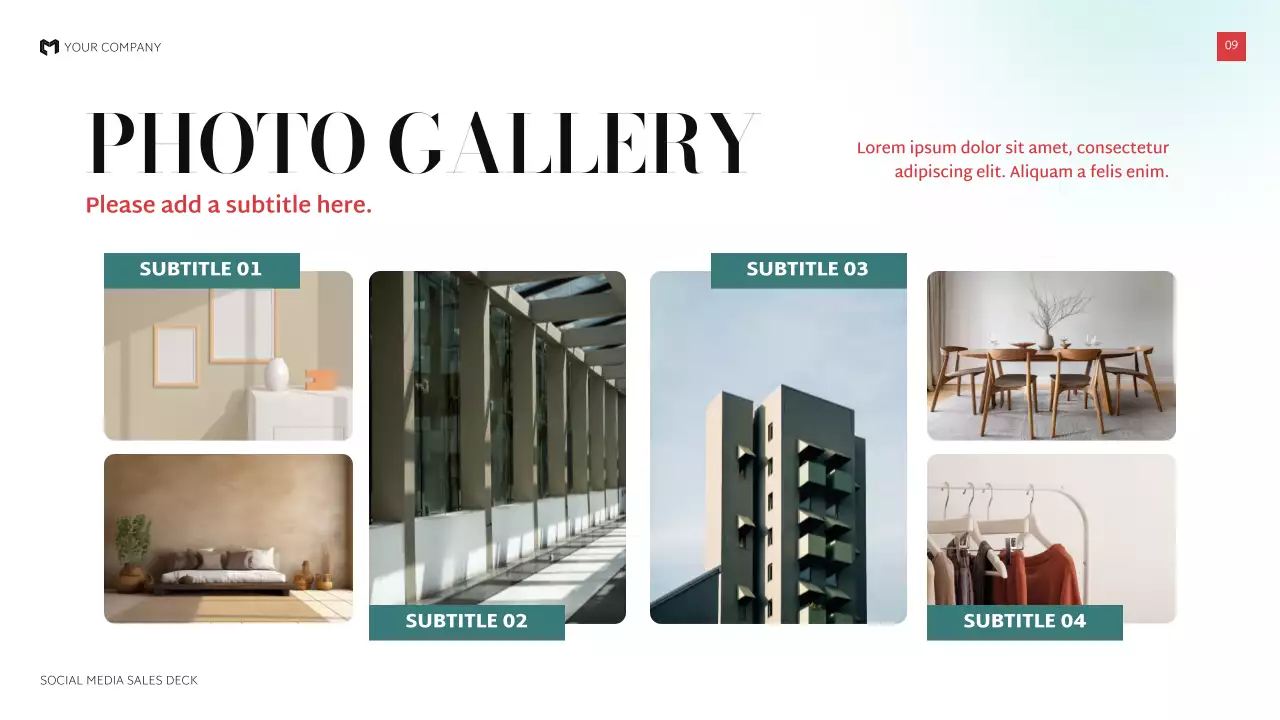 검정 모던 소셜미디어 기획서