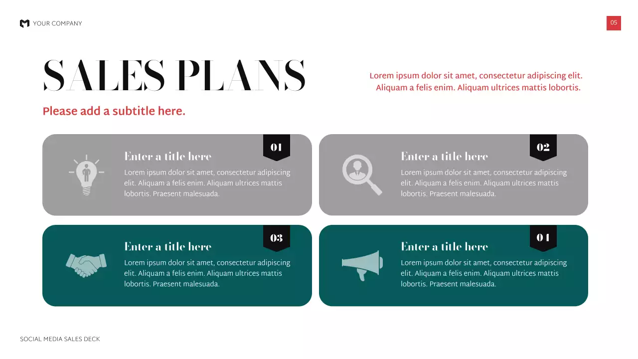 검정 모던 소셜미디어 기획서