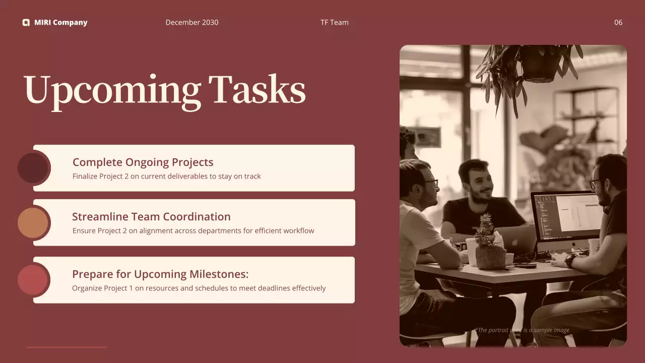 갈색 모던 보고서 분석