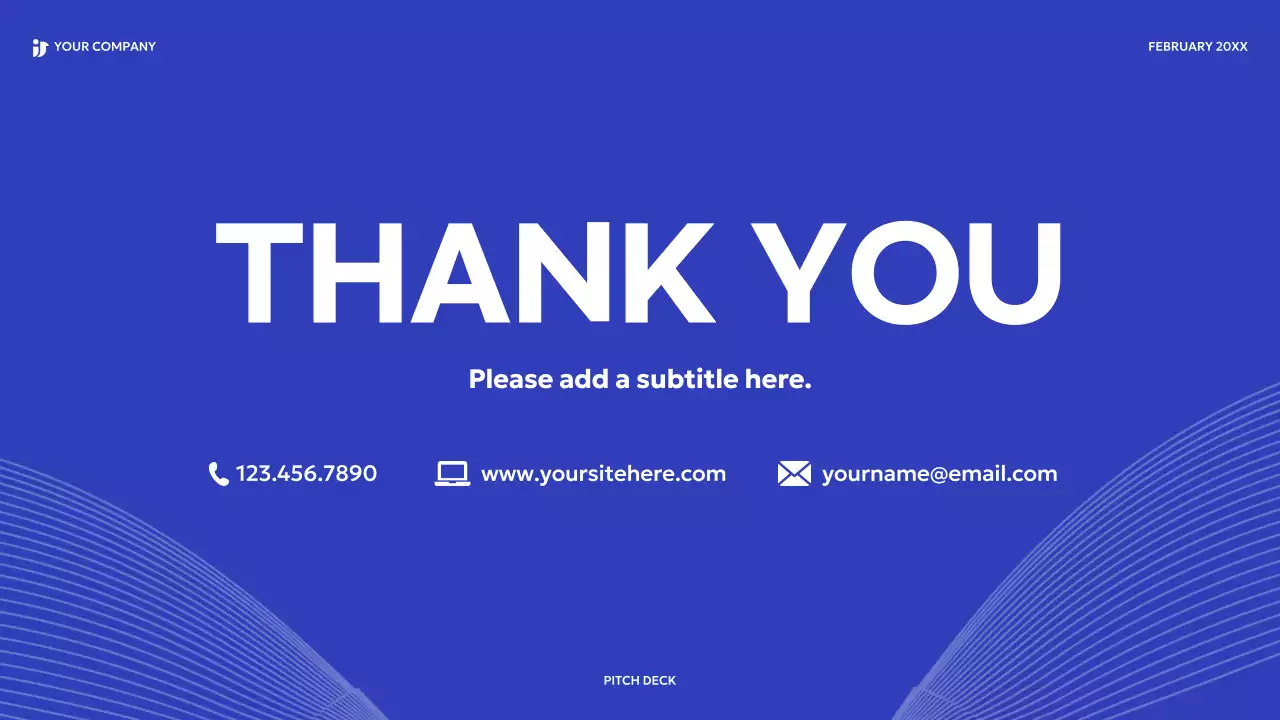 파랑 모던 비즈니스 보고서