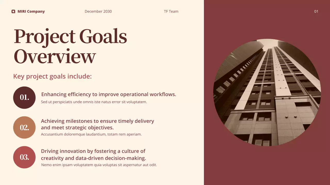 갈색 모던 보고서 분석