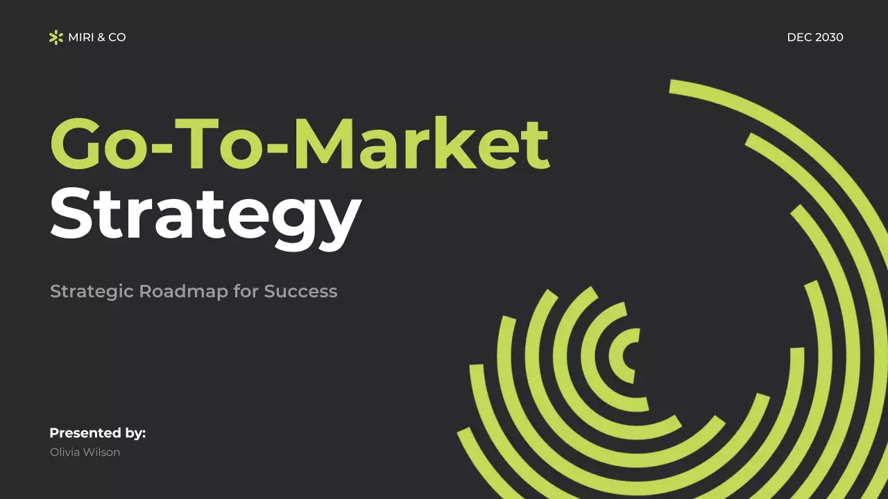 회색 모던 전략 보고서