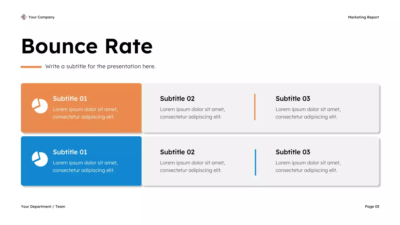 파랑 모던 마케팅 보고서