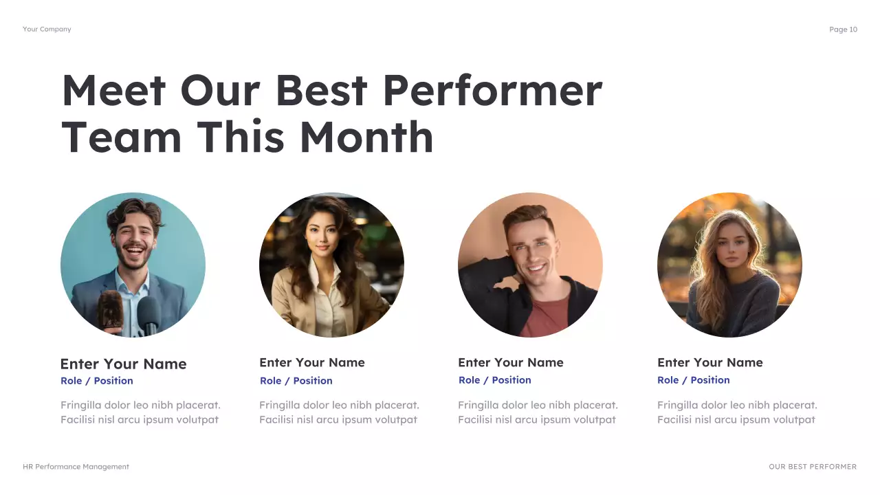 파랑 모던 HR 보고서