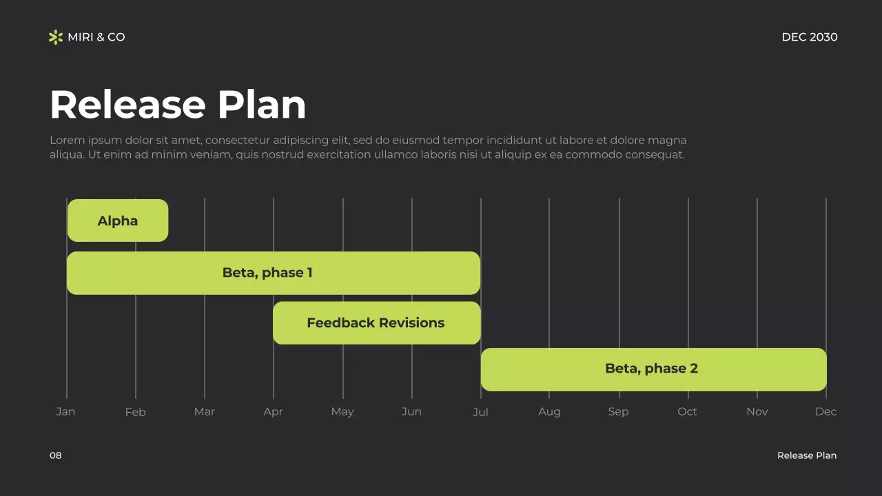회색 모던 전략 보고서