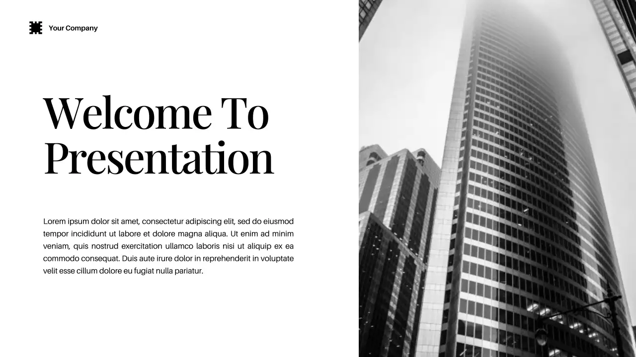 검정 모던 IT 솔루션 홍보