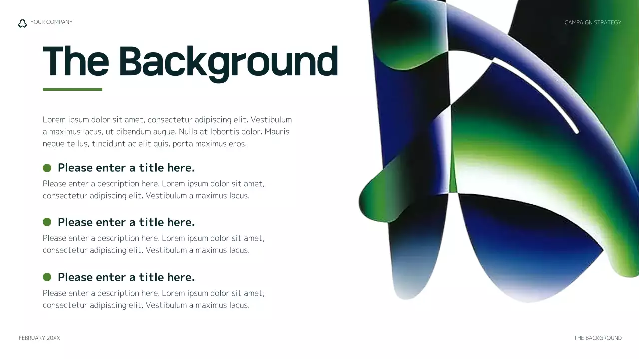 남색 모던 마케팅 설명서