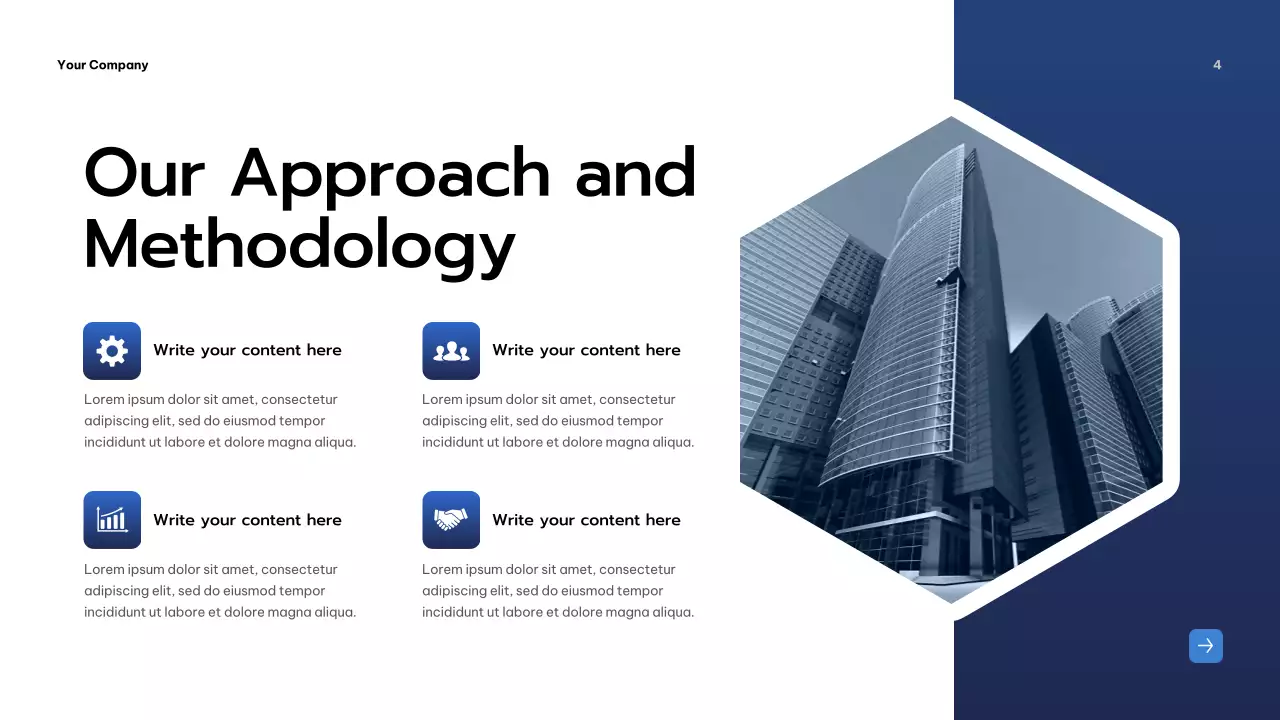 파랑 모던 비즈니스 설명