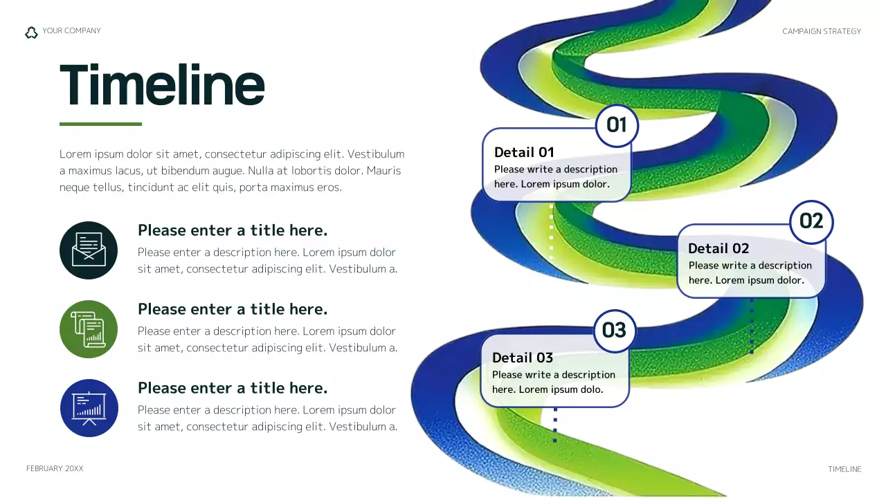 남색 모던 마케팅 설명서