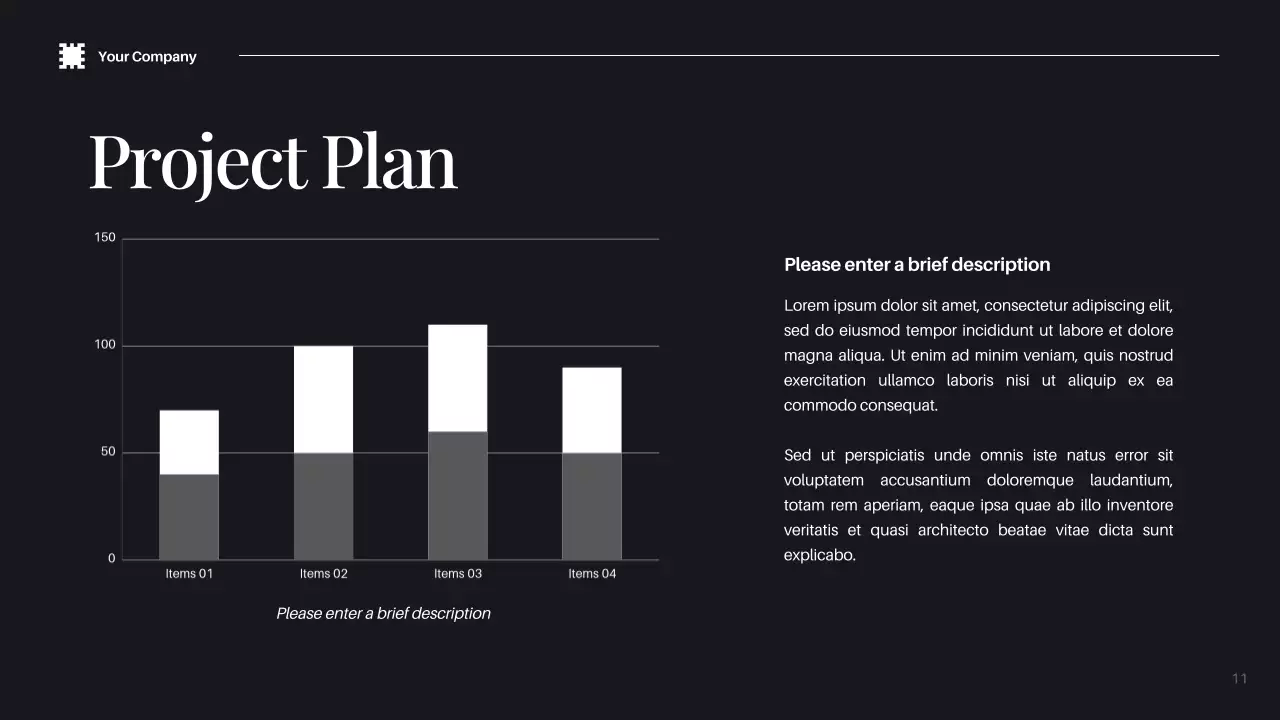 검정 모던 IT 솔루션 홍보