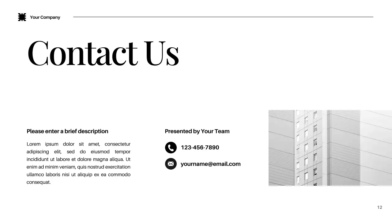 검정 모던 IT 솔루션 홍보