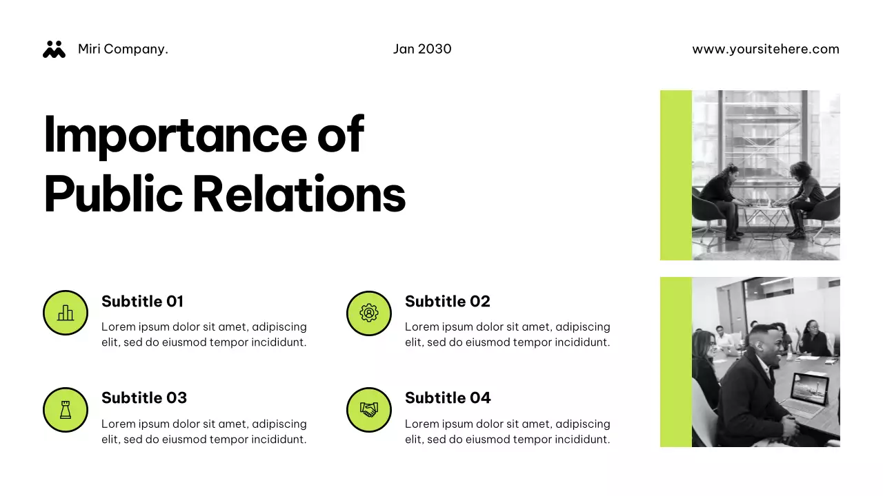 연두 모던 홍보 기획서